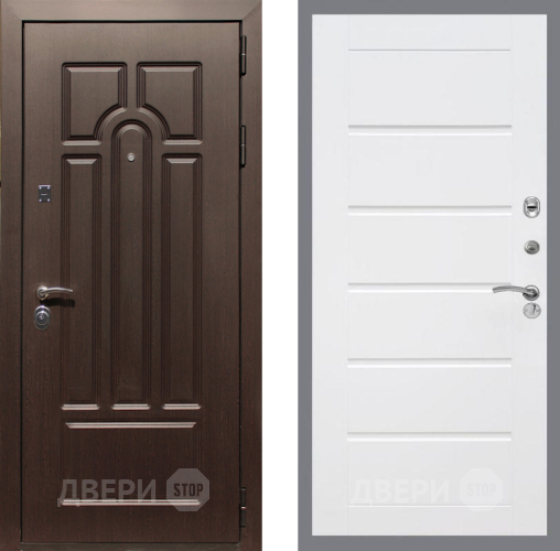 Входная металлическая Дверь Рекс (REX) Эврика Сити Белый ясень в Лосино-Петровский