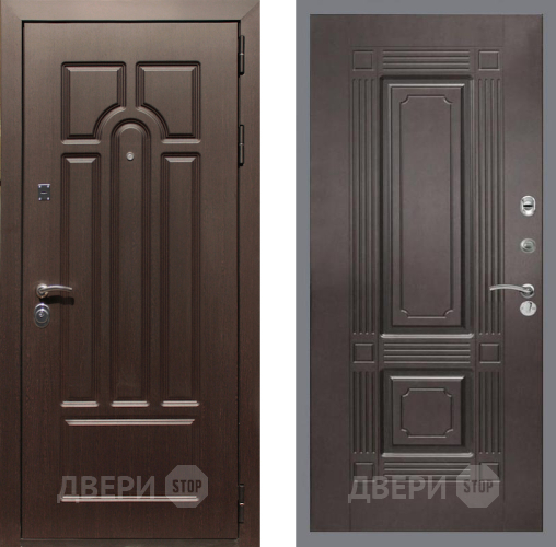 Входная металлическая Дверь Рекс (REX) Эврика FL-2 Венге в Лосино-Петровский