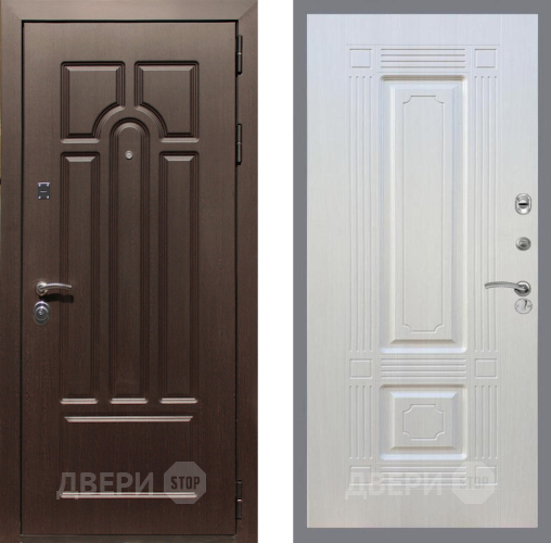 Входная металлическая Дверь Рекс (REX) Эврика FL-2 Лиственница беж в Лосино-Петровский