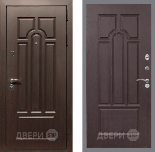 Входная металлическая Дверь Рекс (REX) Эврика FL-58 Венге в Лосино-Петровский