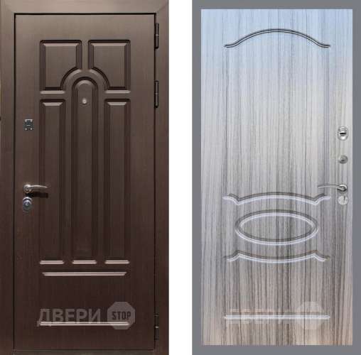 Дверь Рекс (REX) Эврика FL-128 Сандал грей в Лосино-Петровский