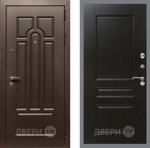 Входная металлическая Дверь Рекс (REX) Эврика FL-243 Венге в Лосино-Петровский