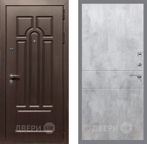 Дверь Рекс (REX) Эврика FL-290 Бетон светлый в Лосино-Петровский