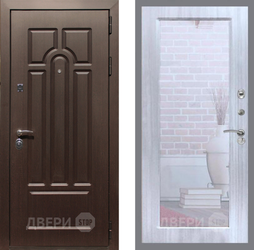 Дверь Рекс (REX) Эврика Зеркало Пастораль Сандал белый в Лосино-Петровский