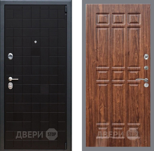 Входная металлическая Дверь Рекс (REX) 12 FL-33 орех тисненый в Лосино-Петровский