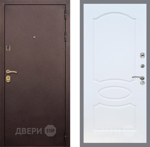 Входная металлическая Дверь Рекс (REX) Лайт 3К FL-128 Белый ясень в Лосино-Петровский