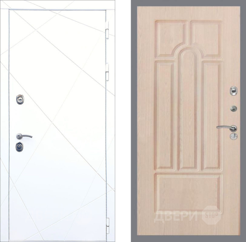 Дверь Рекс (REX) 13 Силк Сноу FL-58 Беленый дуб в Лосино-Петровский