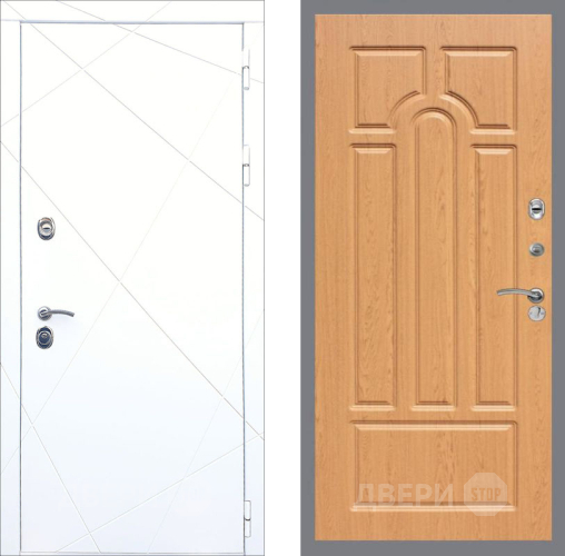 Входная металлическая Дверь Рекс (REX) 13 Силк Сноу FL-58 Дуб в Лосино-Петровский