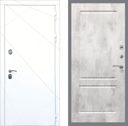 Дверь Рекс (REX) 13 Силк Сноу FL-117 Бетон светлый в Лосино-Петровский