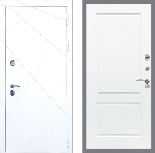 Входная металлическая Дверь Рекс (REX) 13 Силк Сноу FL-117 Силк Сноу в Лосино-Петровский