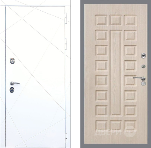 Входная металлическая Дверь Рекс (REX) 13 Силк Сноу FL-183 Беленый дуб в Лосино-Петровский