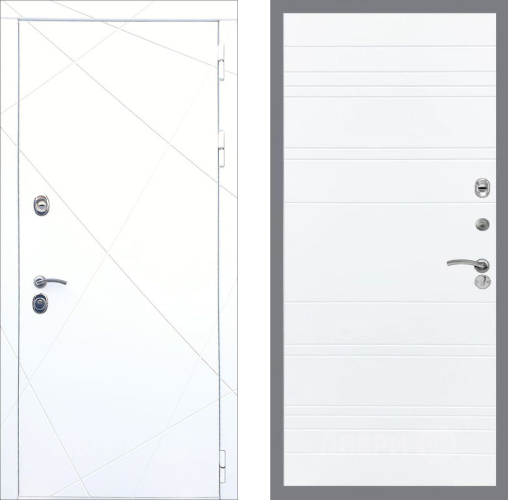 Входная металлическая Дверь Рекс (REX) 13 Силк Сноу Line Силк Сноу в Лосино-Петровский