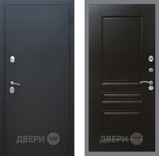 Входная металлическая Дверь Рекс (REX) 5 Черный Муар FL-243 Венге в Лосино-Петровский