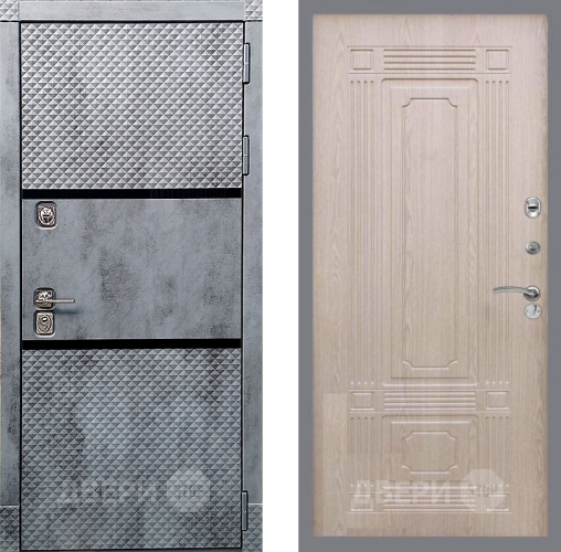 Дверь Рекс (REX) 15 Бетон Темный FL-2 Беленый дуб в Лосино-Петровский