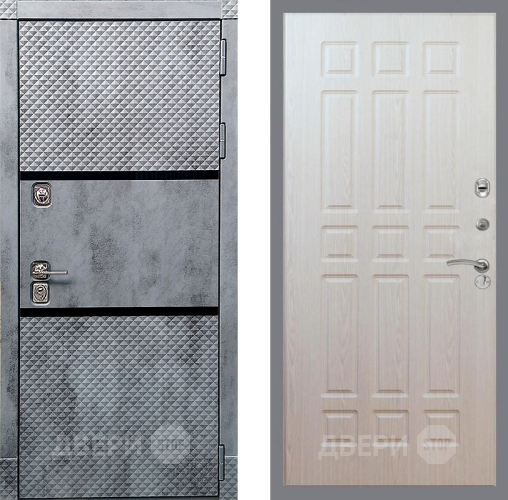 Дверь Рекс (REX) 15 Бетон Темный FL-33 Беленый дуб в Лосино-Петровский