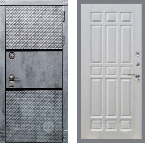 Входная металлическая Дверь Рекс (REX) 15 Бетон Темный FL-33 Лиственница беж в Лосино-Петровский