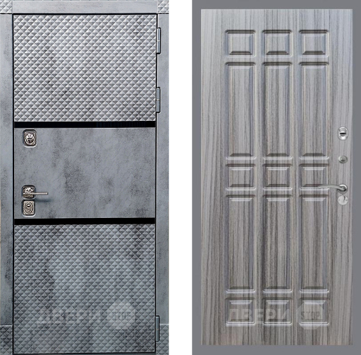 Входная металлическая Дверь Рекс (REX) 15 Бетон Темный FL-33 Сандал грей в Лосино-Петровский