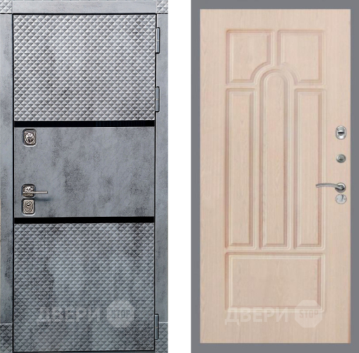 Входная металлическая Дверь Рекс (REX) 15 Бетон Темный FL-58 Беленый дуб в Лосино-Петровский