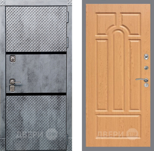 Входная металлическая Дверь Рекс (REX) 15 Бетон Темный FL-58 Дуб в Лосино-Петровский