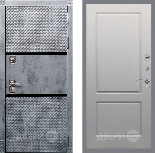 Входная металлическая Дверь Рекс (REX) 15 Бетон Темный FL-117 Грей софт в Лосино-Петровский