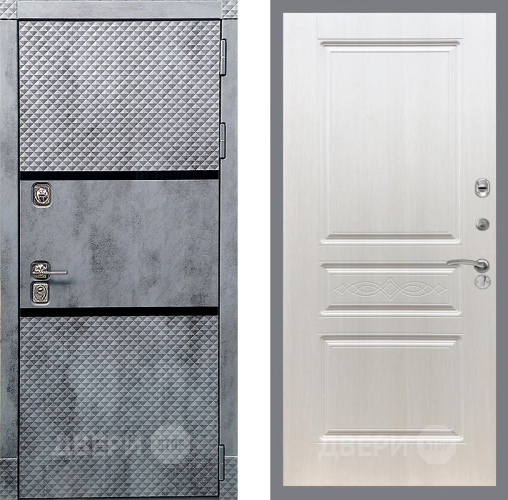 Входная металлическая Дверь Рекс (REX) 15 Бетон Темный FL-243 Лиственница беж в Лосино-Петровский