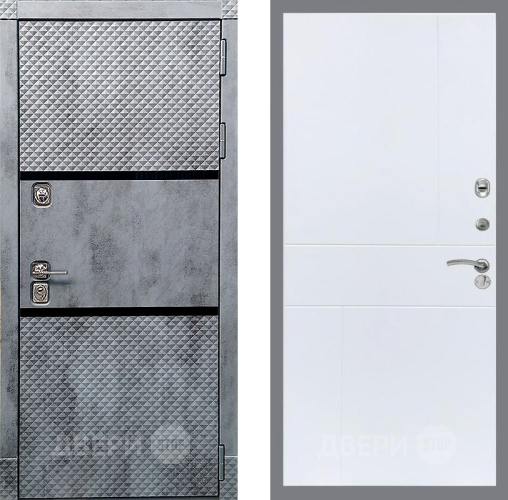 Входная металлическая Дверь Рекс (REX) 15 Бетон Темный FL-290 Силк Сноу в Лосино-Петровский