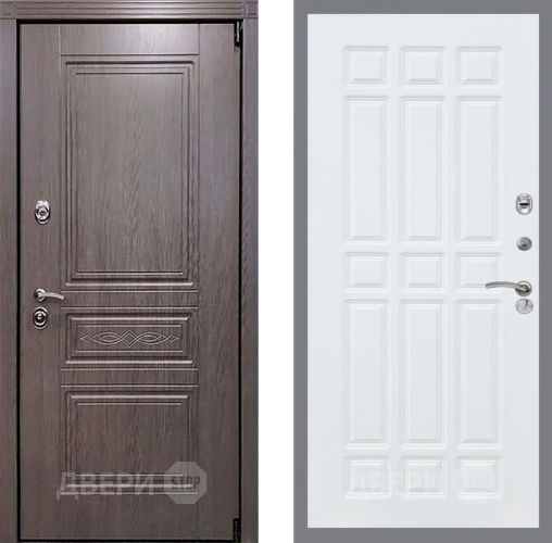 Входная металлическая Дверь Рекс (REX) Премиум-S FL-33 Силк Сноу в Лосино-Петровский