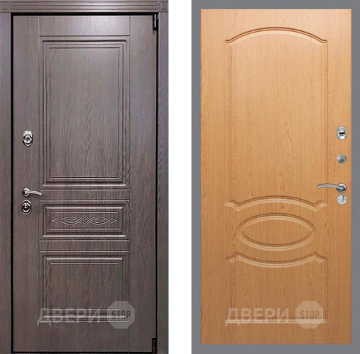 Входная металлическая Дверь Рекс (REX) Премиум-S FL-128 Дуб в Лосино-Петровский