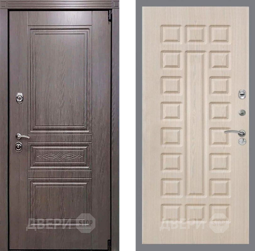 Входная металлическая Дверь Рекс (REX) Премиум-S FL-183 Беленый дуб в Лосино-Петровский