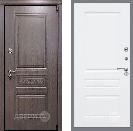 Входная металлическая Дверь Рекс (REX) Премиум-S FL-243 Силк Сноу в Лосино-Петровский