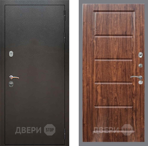 Дверь Рекс (REX) 5 Серебро Антик FL-39 орех тисненый в Лосино-Петровский