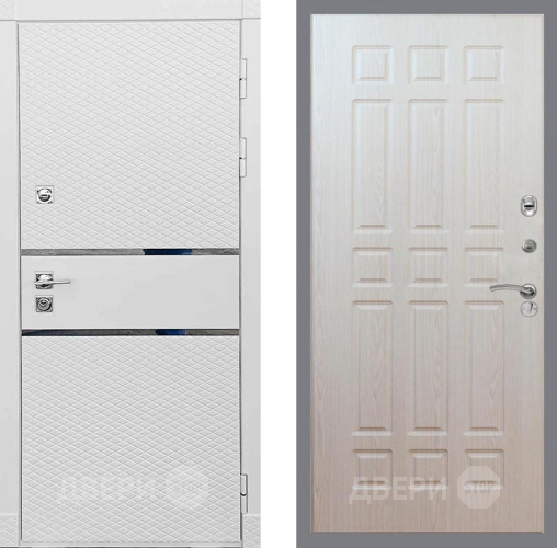 Входная металлическая Дверь Рекс (REX) 15 Силк Сноу FL-33 Беленый дуб в Лосино-Петровский