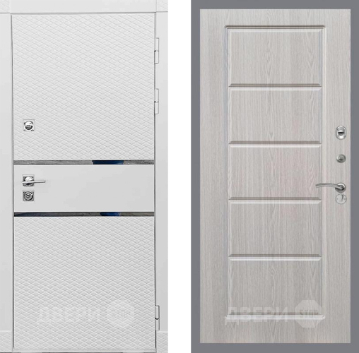 Входная металлическая Дверь Рекс (REX) 15 Силк Сноу FL-39 Беленый дуб в Лосино-Петровский