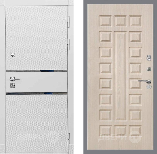 Входная металлическая Дверь Рекс (REX) 15 Силк Сноу FL-183 Беленый дуб в Лосино-Петровский