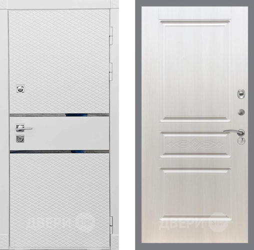 Входная металлическая Дверь Рекс (REX) 15 Силк Сноу FL-243 Лиственница беж в Лосино-Петровский