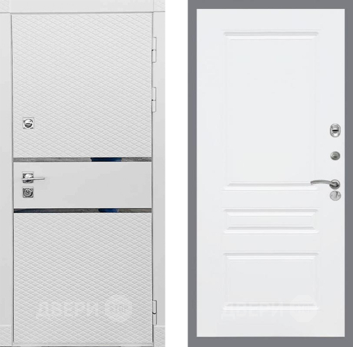 Входная металлическая Дверь Рекс (REX) 15 Силк Сноу FL-243 Силк Сноу в Лосино-Петровский