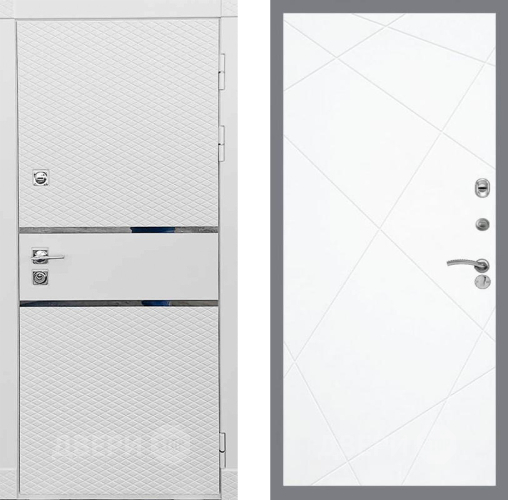 Входная металлическая Дверь Рекс (REX) 15 Силк Сноу FL-291 Силк Сноу в Лосино-Петровский