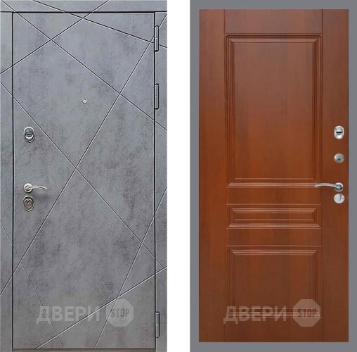 Входная металлическая Дверь Рекс (REX) 13 Бетон Темный FL-243 Итальянский орех в Лосино-Петровский