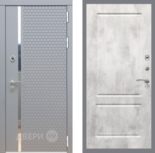 Входная металлическая Дверь Рекс (REX) 24 FL-117 Бетон светлый в Лосино-Петровский
