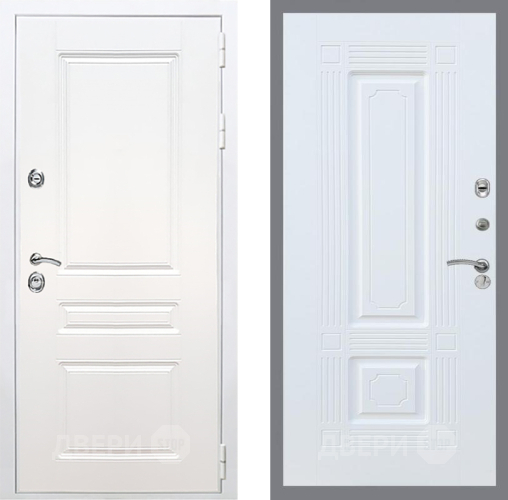 Входная металлическая Дверь Рекс (REX) Премиум-н Силк Сноу FL-2 Силк Сноу в Лосино-Петровский