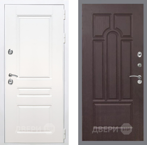 Входная металлическая Дверь Рекс (REX) Премиум-н Силк Сноу FL-58 Венге в Лосино-Петровский