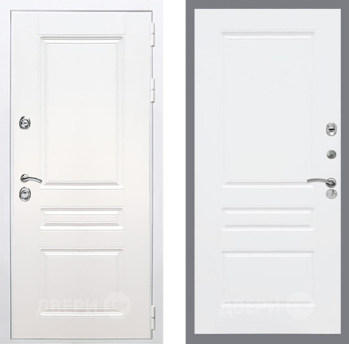 Входная металлическая Дверь Рекс (REX) Премиум-н Силк Сноу FL-243 Силк Сноу в Лосино-Петровский