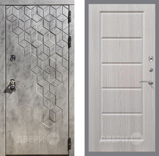 Входная металлическая Дверь Рекс (REX) 23 FL-39 Беленый дуб в Лосино-Петровский