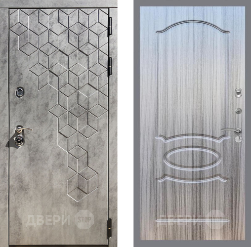 Входная металлическая Дверь Рекс (REX) 23 FL-128 Сандал грей в Лосино-Петровский