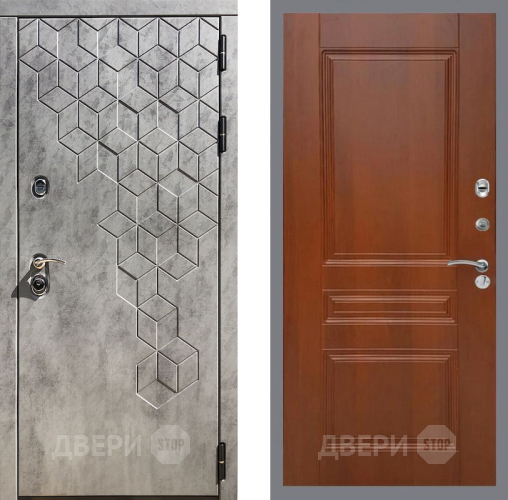 Входная металлическая Дверь Рекс (REX) 23 FL-243 Итальянский орех в Лосино-Петровский