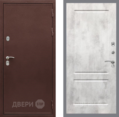 Входная металлическая Дверь Рекс (REX) 5 металл 3 мм FL-117 Бетон светлый в Лосино-Петровский