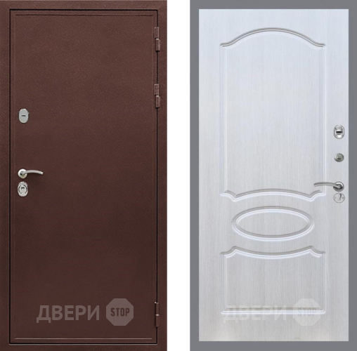 Входная металлическая Дверь Рекс (REX) 5 металл 3 мм FL-128 Лиственница беж в Лосино-Петровский