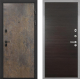 Входная металлическая Дверь Интекрон (INTECRON) Профит Black Гранж Гладкая Эковенге поперечный в Лосино-Петровский