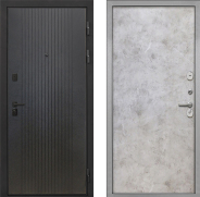 Дверь Интекрон (INTECRON) Профит Black ФЛ-295 Гладкая Мрамор светлый 860х2050 мм