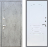 Дверь Рекс (REX) 22 FL-128 Белый ясень